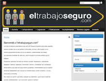 Tablet Screenshot of eltrabajoseguro.com